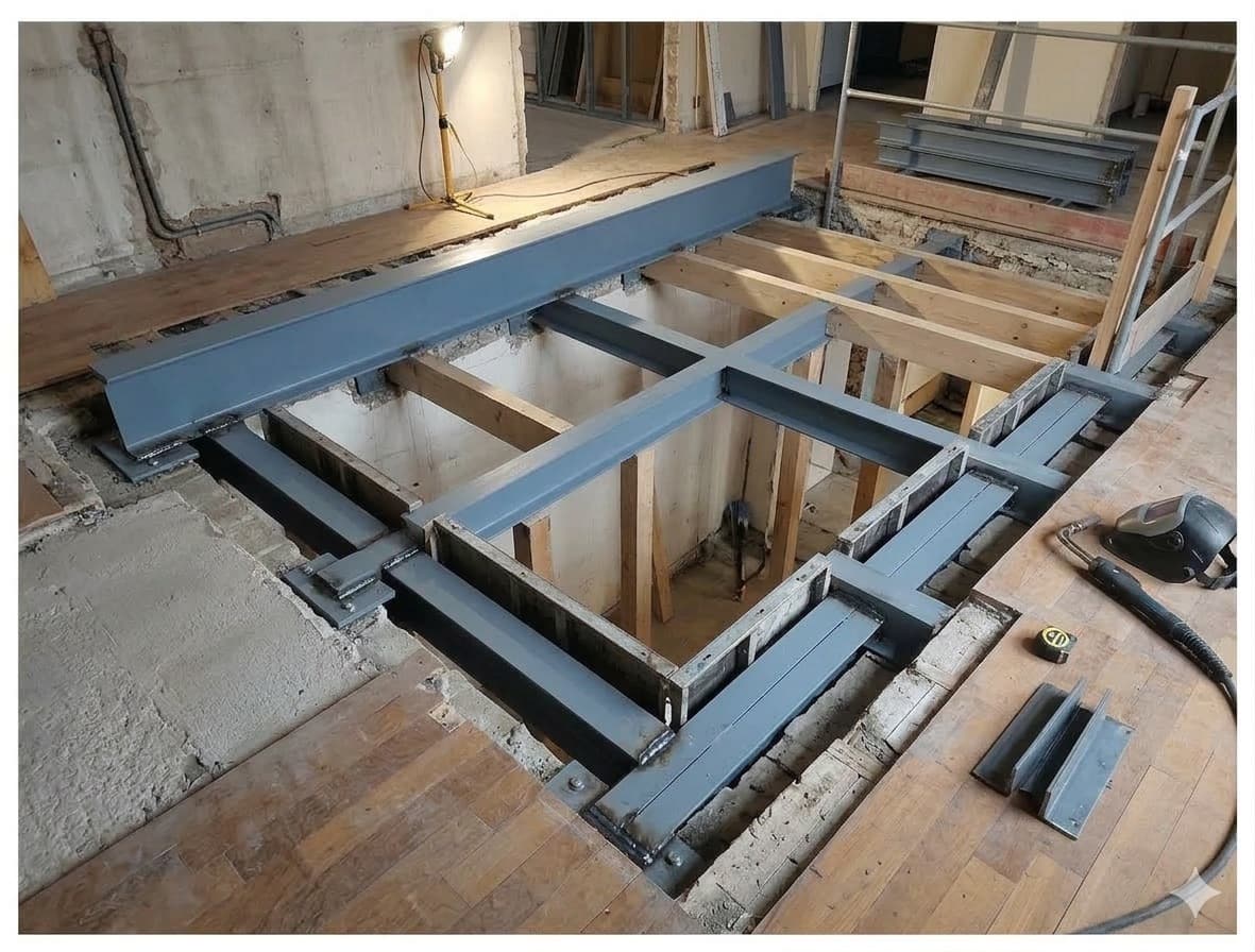 Ouverture de plancher