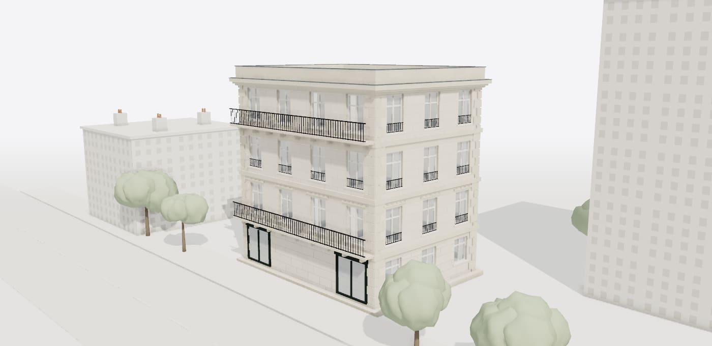 Maquette 3D : Diagnostic structure