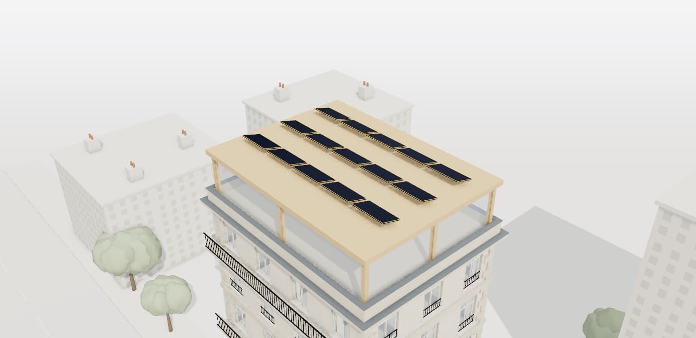 Maquette 3D : Vérification photovoltaïque